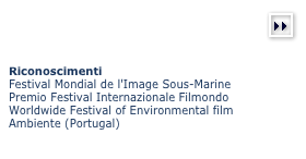 (more)￼



Riconoscimenti 
Festival Mondial de l'Image Sous-Marine
Premio Festival Internazionale Filmondo
Worldwide Festival of Environmental film Ambiente (Portugal)